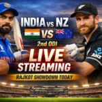 India vs NZ 2nd ODI Live Streaming Rajkot Showdown Today