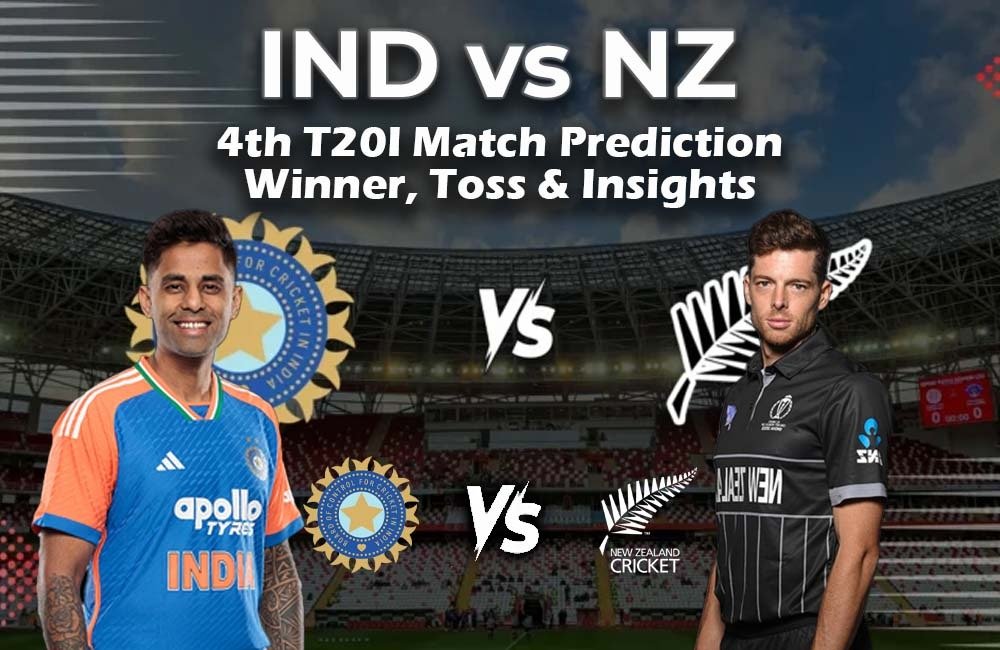 IND vs NZ 4th T20I Match Prediction
