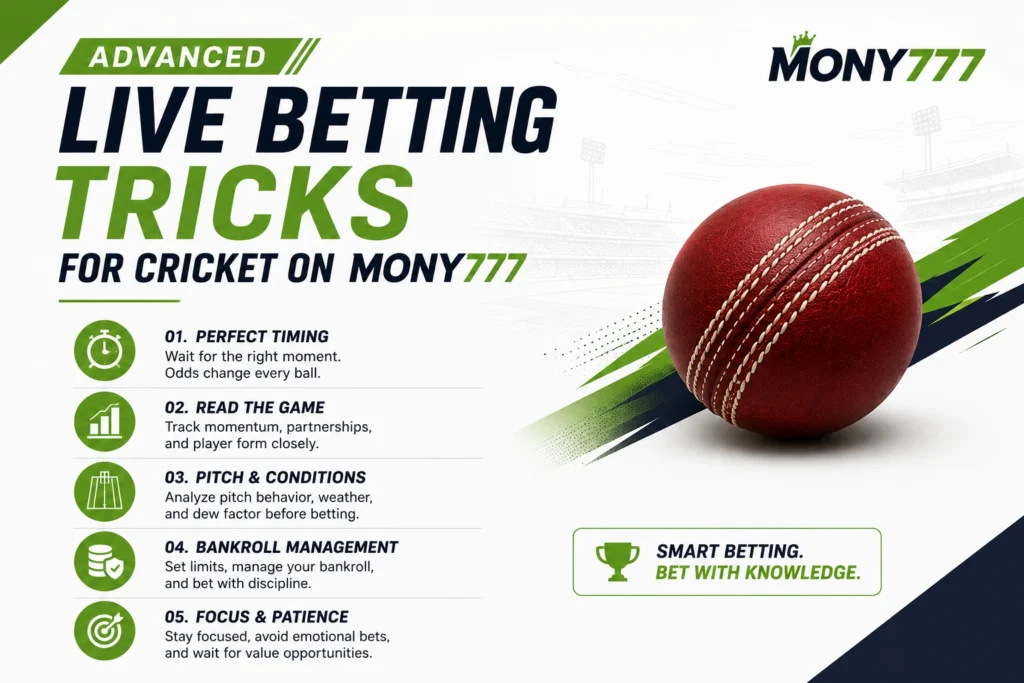 Advanced Live Betting Tricks for Cricket on Mony777
